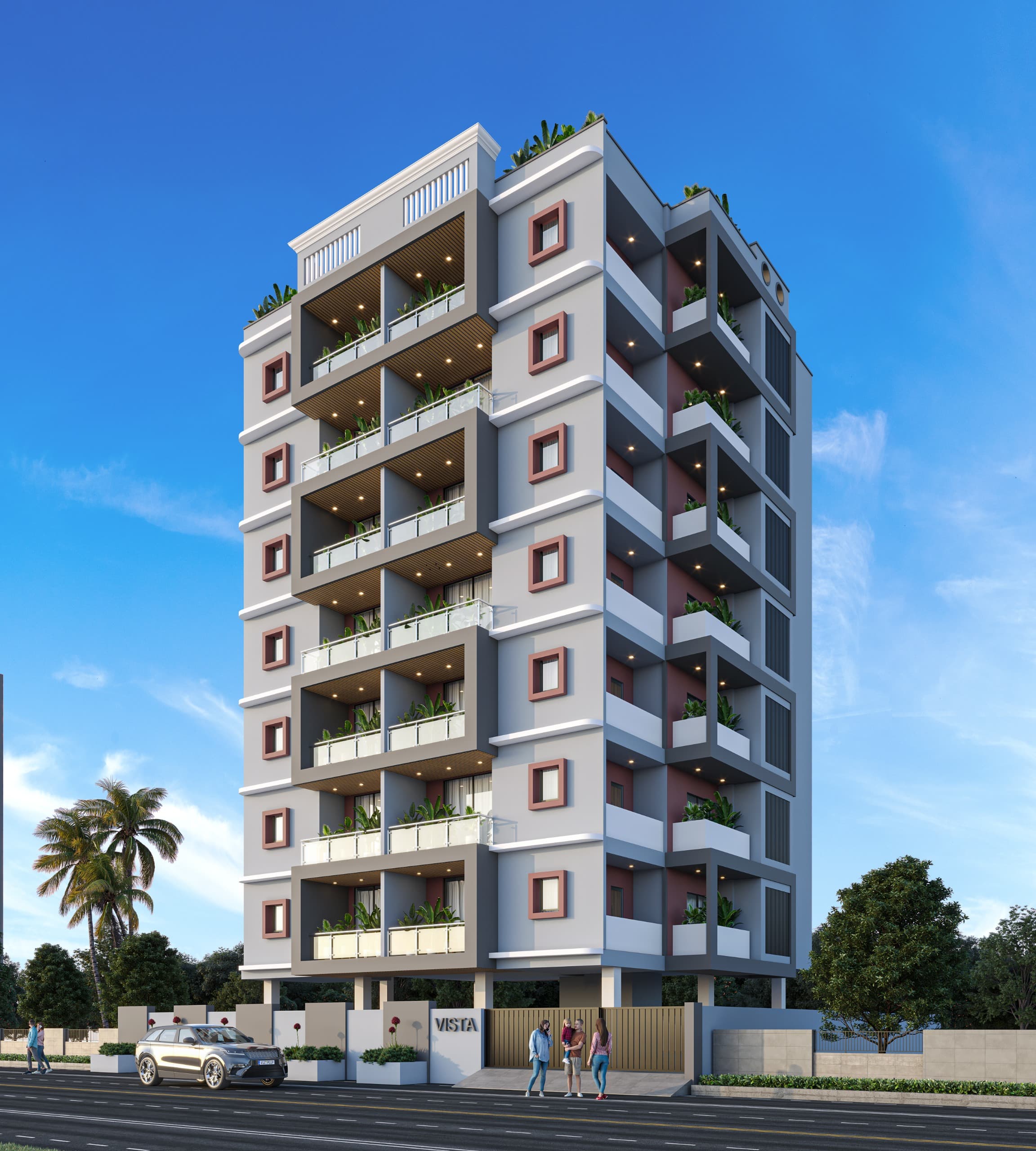 Vista Apartments - Building Elevation