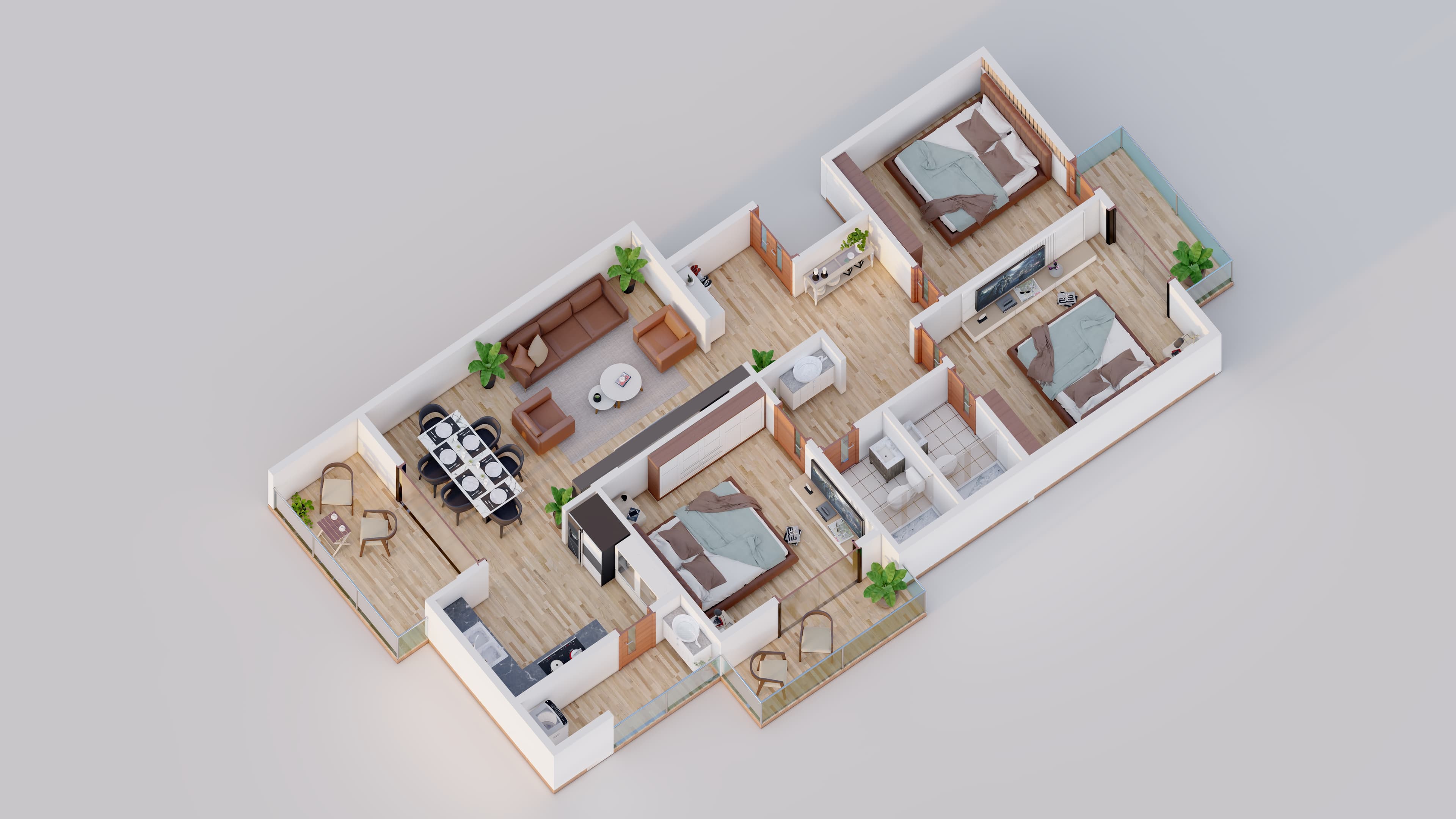 Vista Apartments - Interior Render 1