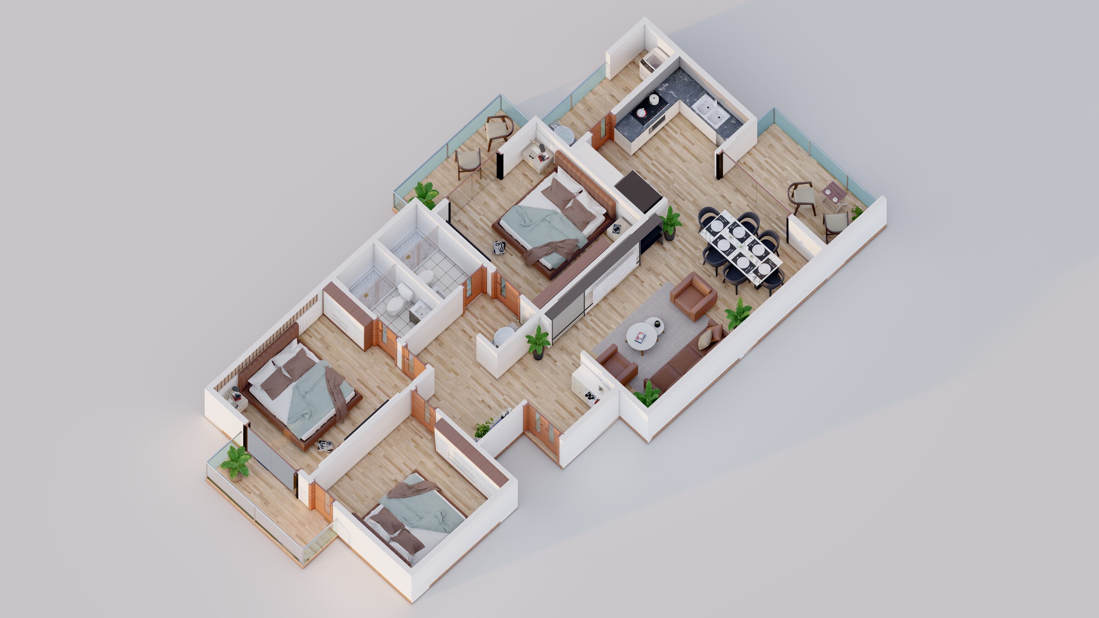 Vista Apartments - Interior Render 2